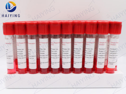 10ml रक्त नमूना ट्यूबों निष्क्रिय वायरस संरक्षण